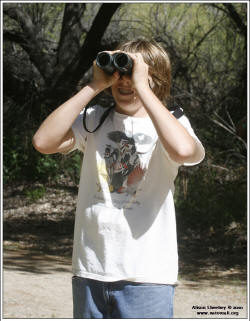 Ross Schaefer leads a trip for birders during the sixteenth annual Spring Nature Festival.